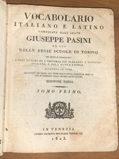VOCABOLARIO ITALIANO E LATINO