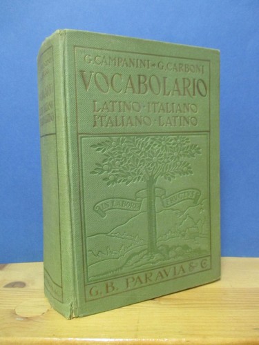 Vocabolario latino italiano - latino,