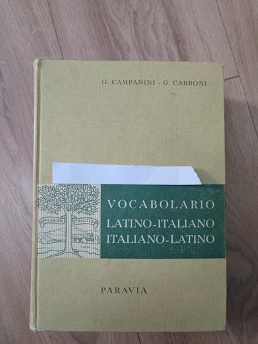 Vocabolario latino - latino,