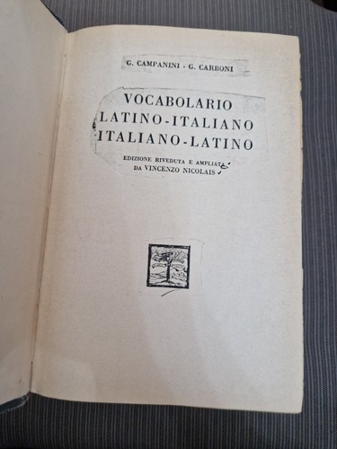 Vocabolario latino italiano - vocabolario,