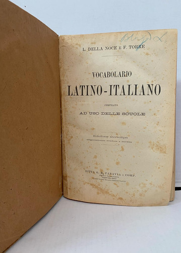 Vocabolario latino italiano - vocabolario,