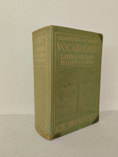 Vocabolario latino italiano - vocabolario, latino-italiano