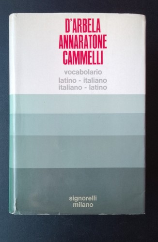 Vocabolario latino italiano - vocabolario, latino-italiano