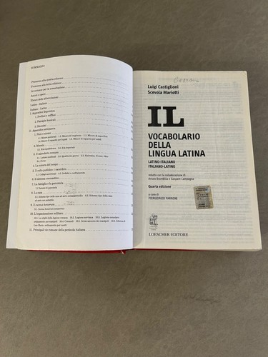 Vocabolario lingua latina - vocabolario,