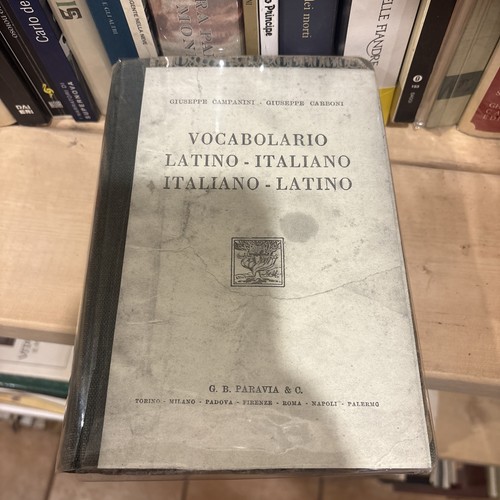 Vocabolario latino italiano - latino,